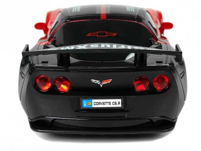 Voiture de sport R/C 1:24 Corvette C6.R rouge avec éclairage