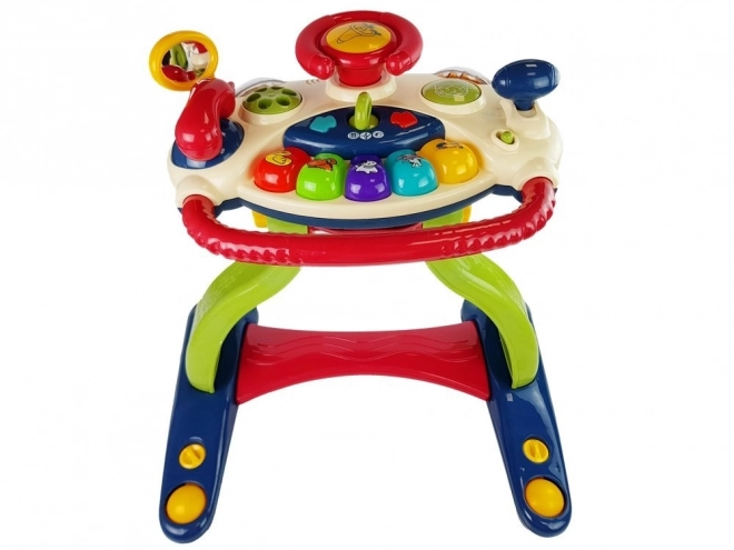 Trotteur interactif avec volant 3 en 1 pour nourrissons