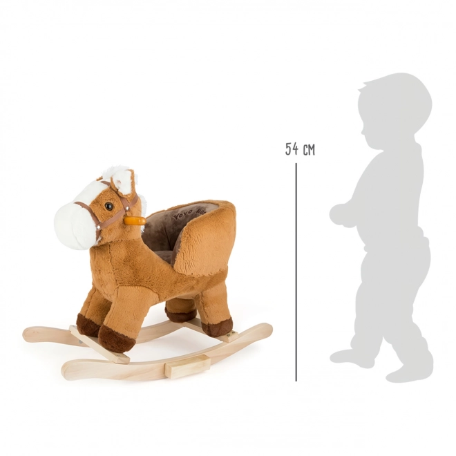 Cheval à bascule avec dossier brun Small Foot
