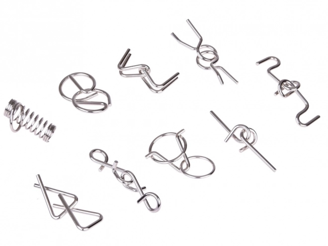 Casse-tête métallique puzzle logique 9 pièces