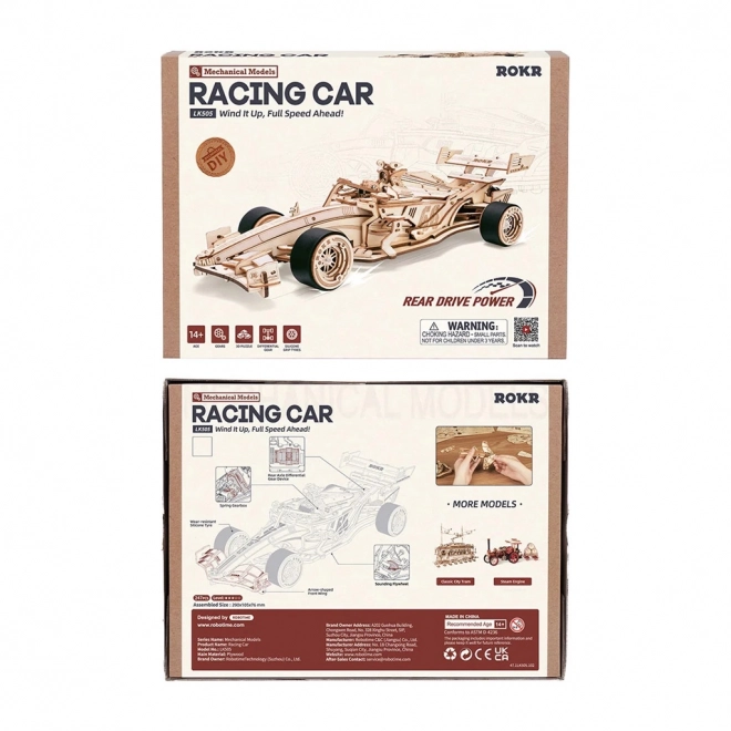 RoboTime 3D puzzle en bois Voiture de course