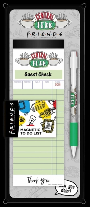 Bloc magnétique avec stylo Friends
