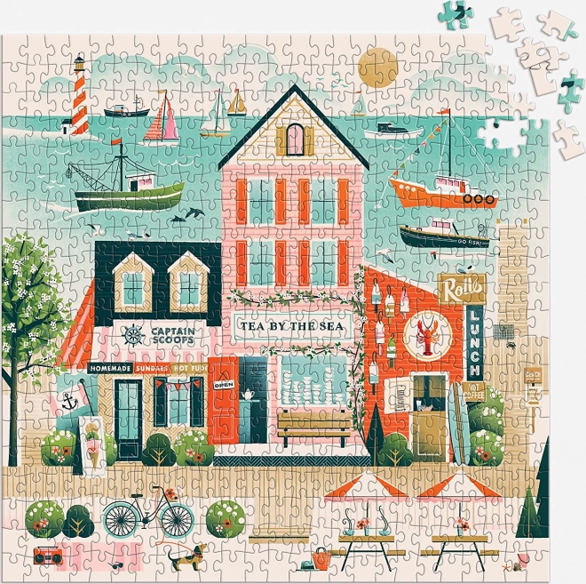 Galison Puzzle Bistro au bord de la mer 500 pièces