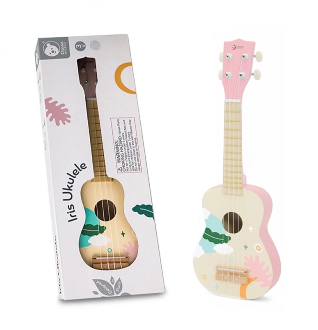 Ukulélé en bois classique pour enfants - Rose