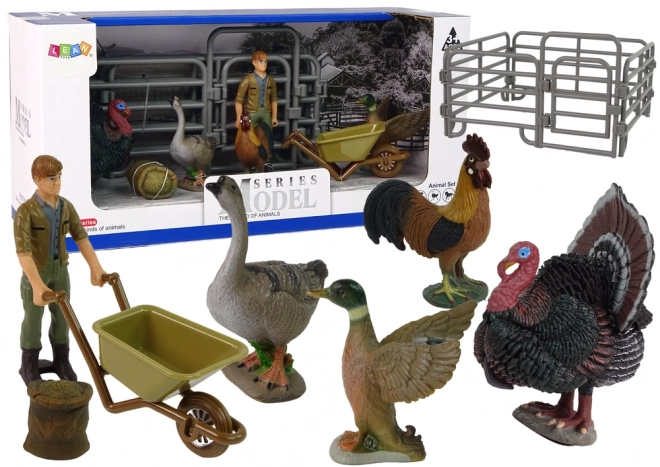 Grande Ensemble de Figurines d'Animaux de Ferme