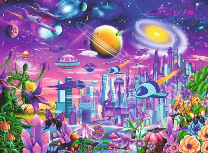 Puzzle Ville spatiale XXL 200 pièces de Ravensburger