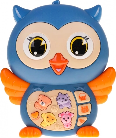 Chouette bleue interactive