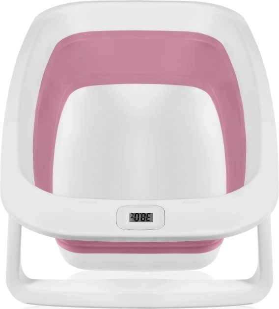 Lionelo Baignoire Pliante avec Thermomètre et Transat Pink Magnolia