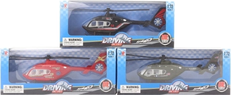 Hélicoptère métallique 20 cm