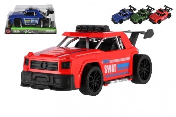 Voiture de course en plastique à inertie - 16 cm