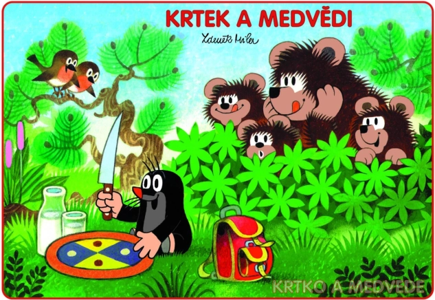 Livre de coloriage A5 Taupe et ours