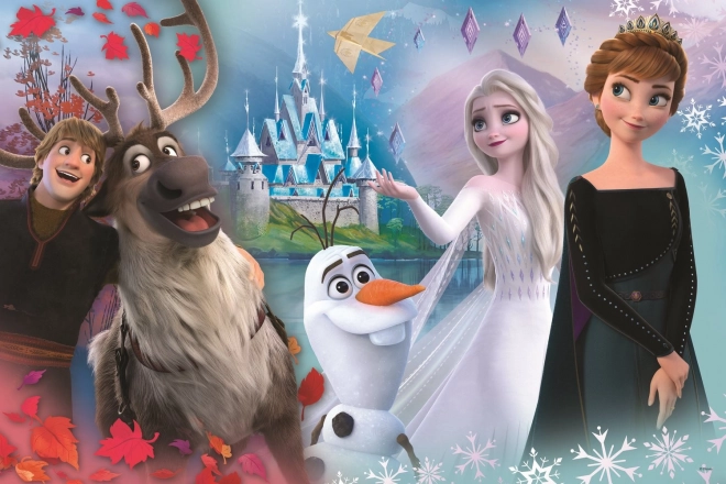 Puzzle XL Super Forme avec Anna et Elsa - Royaume de Glace