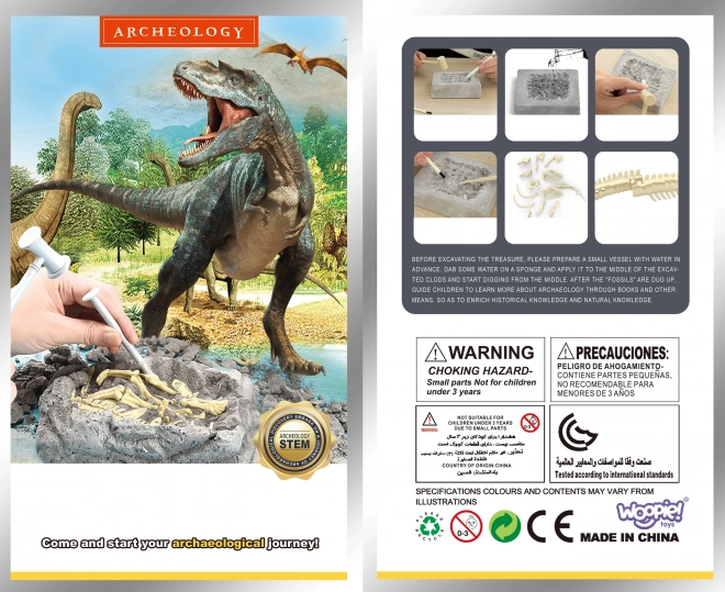 Jouet créatif Woopie dinosaure squelette fouilles