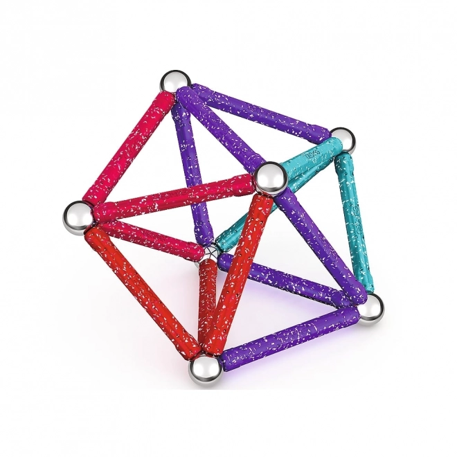 Jeu de construction magnétique GEOMAG Glitter 60 pièces