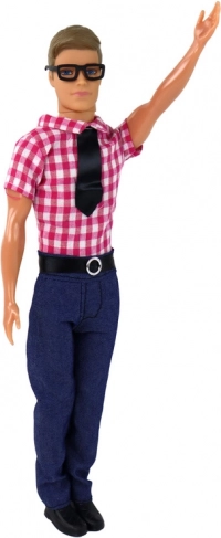 Marionnette Kevin en costume élégant avec chemise rouge