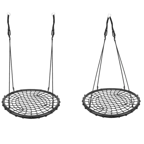 Balancelle Nid de Cigogne 100cm - tressage noir
