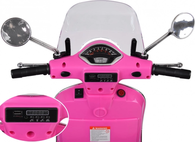 Scooter électrique Vespa GTS Super pour enfants – Rose