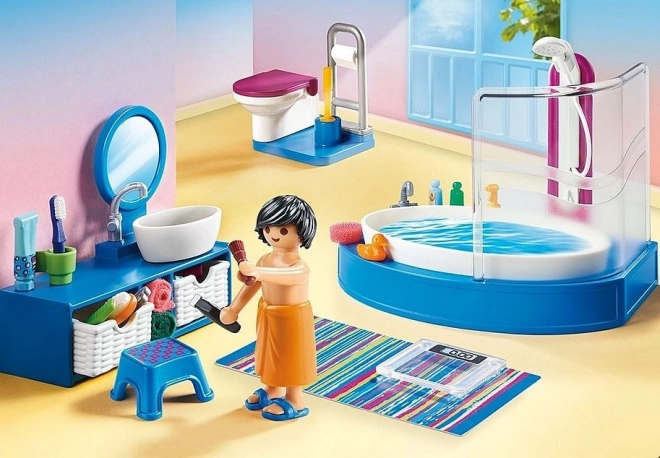 Salle de bain avec baignoire Playmobil Dollhouse