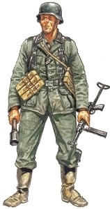 Infanterie allemande - figurines en plastique