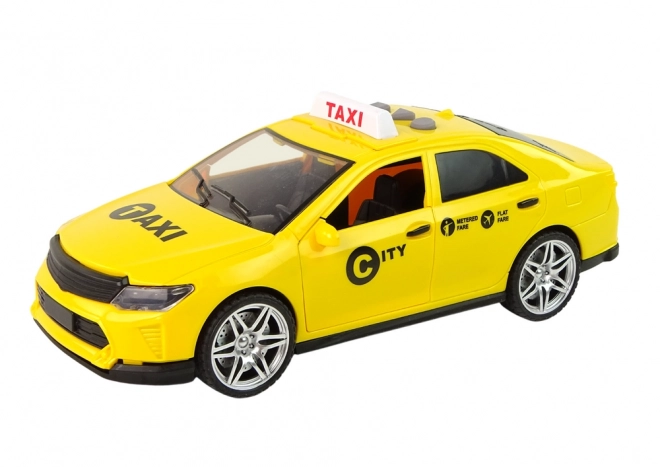 Véhicule Taxi Auto 1:14 Lumières Sons Jaune