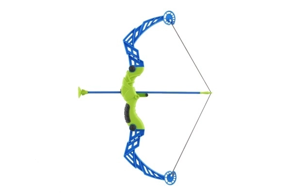 Arc 57cm + flèches avec ventouses plastique 3pcs + cible dans le sac