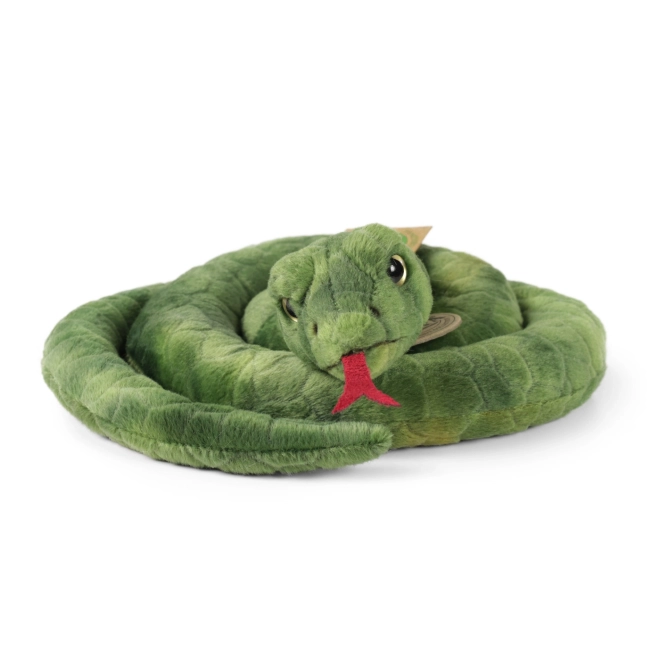 Serpent en peluche vert 90 cm ÉCO-FRIENDLY