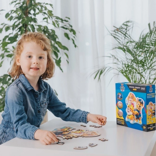 Puzzle en bois réversible Pat' Patrouille 50 pièces