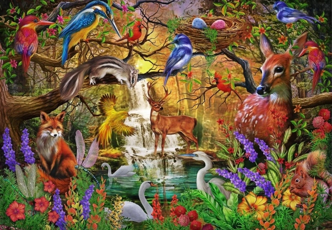Puzzle Bluebird Forêt dorée 1000 pièces