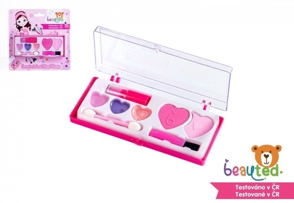 Coffret de maquillage pour enfants beauted sur palette sur carte 17x17x2cm