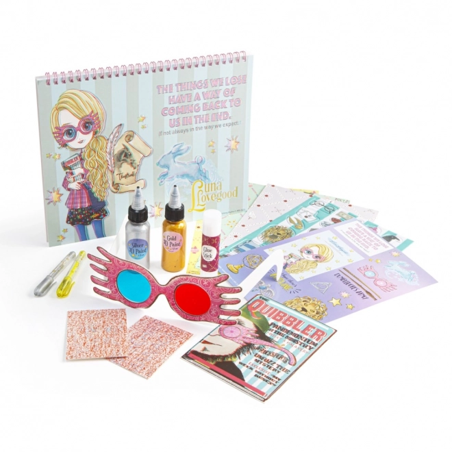 Journal à spirale ensemble Harry Potter Luna Lovegood 3D