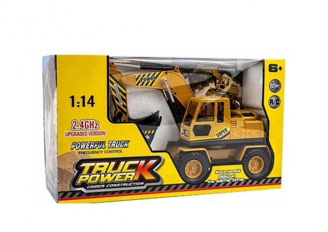 Excavatrice bulldozer 2 en 1 télécommandée pour enfants
