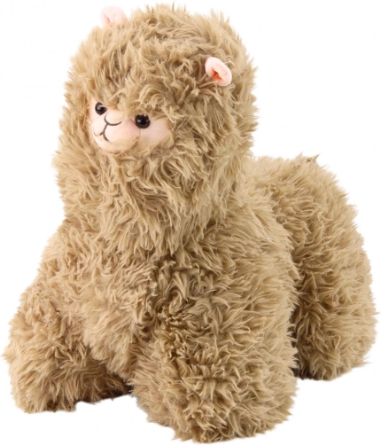 Lama en peluche beige 40 cm