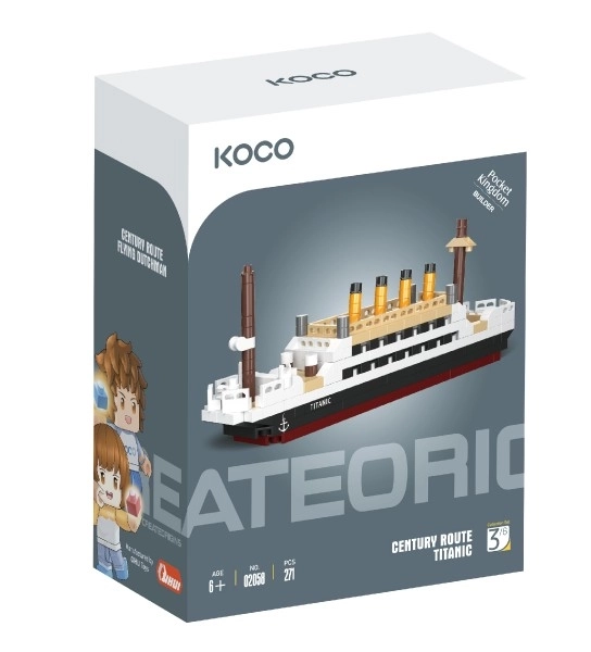 Kit de construction mini Titanic en plastique