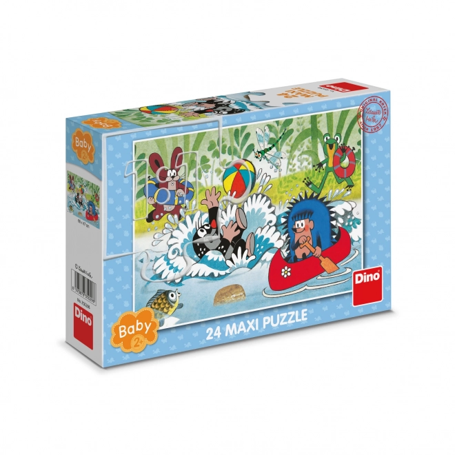 Dino Puzzle Krtek dans l'eau 24 pièces maxi