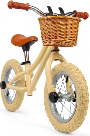 bigjigs toys draisienne d’équilibre crème avec panier