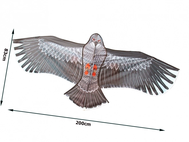 Cerf-volant aigle 2m avec corde pour effrayer les oiseaux