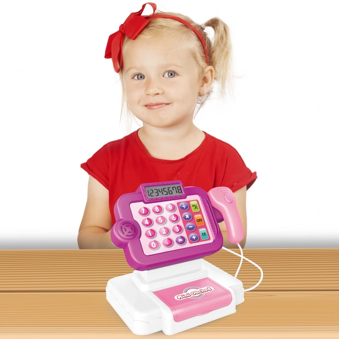 MINI MAGASIN - caisse enregistreuse tchèque avec apprentissage de l'achat - rose