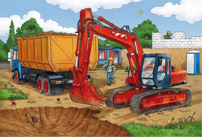Puzzle SCHMIDT Sur le chantier 3x24 pièces