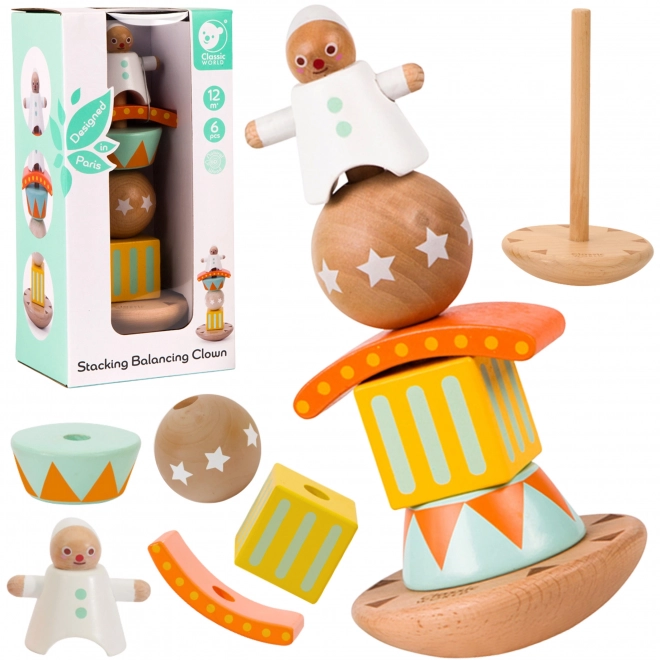 Puzzle en bois Clown Équilibreur Classic World