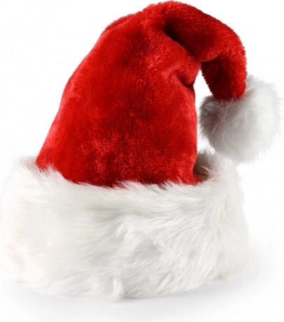 Bonnet de Noël rouge avec bord blanc