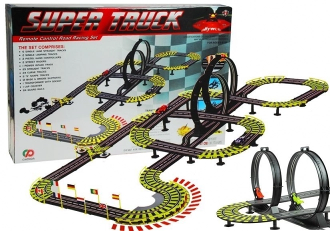Circuit de course 11 mètres + 2 voitures Power Pack