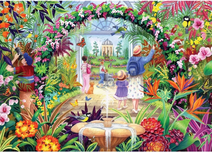 Puzzle Fleurs au jardin botanique 1000 pièces GIBSONS