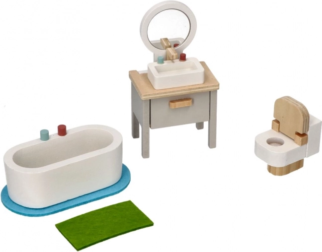 Meubles de salle de bain pour maison de poupées