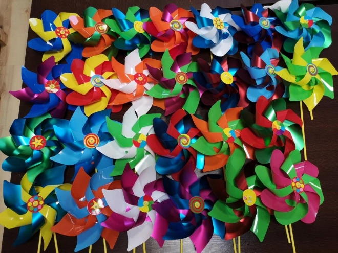 Maxi moulin à vent multicolore