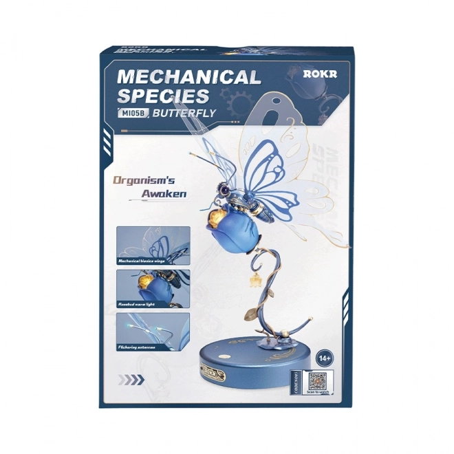 RoboTime 3D Puzzle mécanique Papillon Bleu