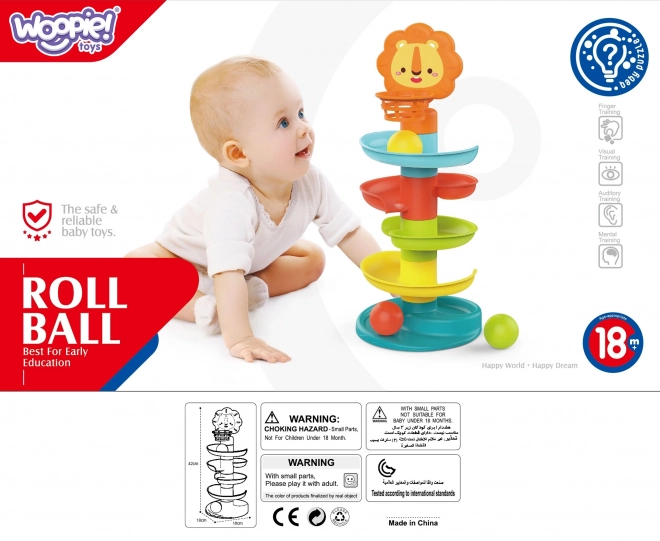 Piste de billes amusante pour enfants WOOPIE