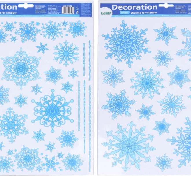 Décoration de fenêtre Flocons 41 × 29 cm Noël