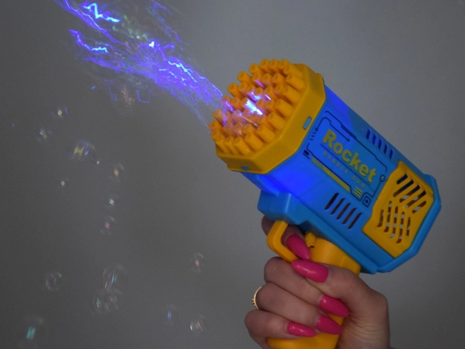 Pistolet à bulles de savon ensemble lumière + liquide pour enfants ZA4976