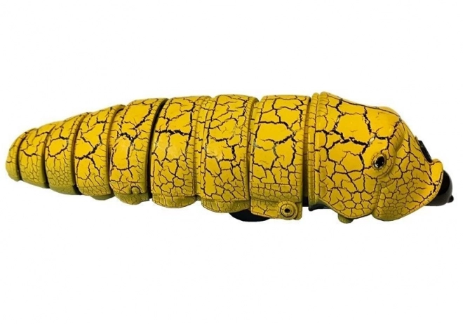 Chenille jaune avec capteur infrarouge