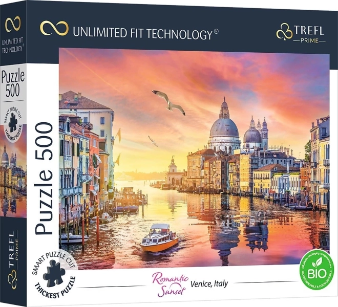 Puzzle Coucher de soleil romantique : Venise, Italie 500 pièces